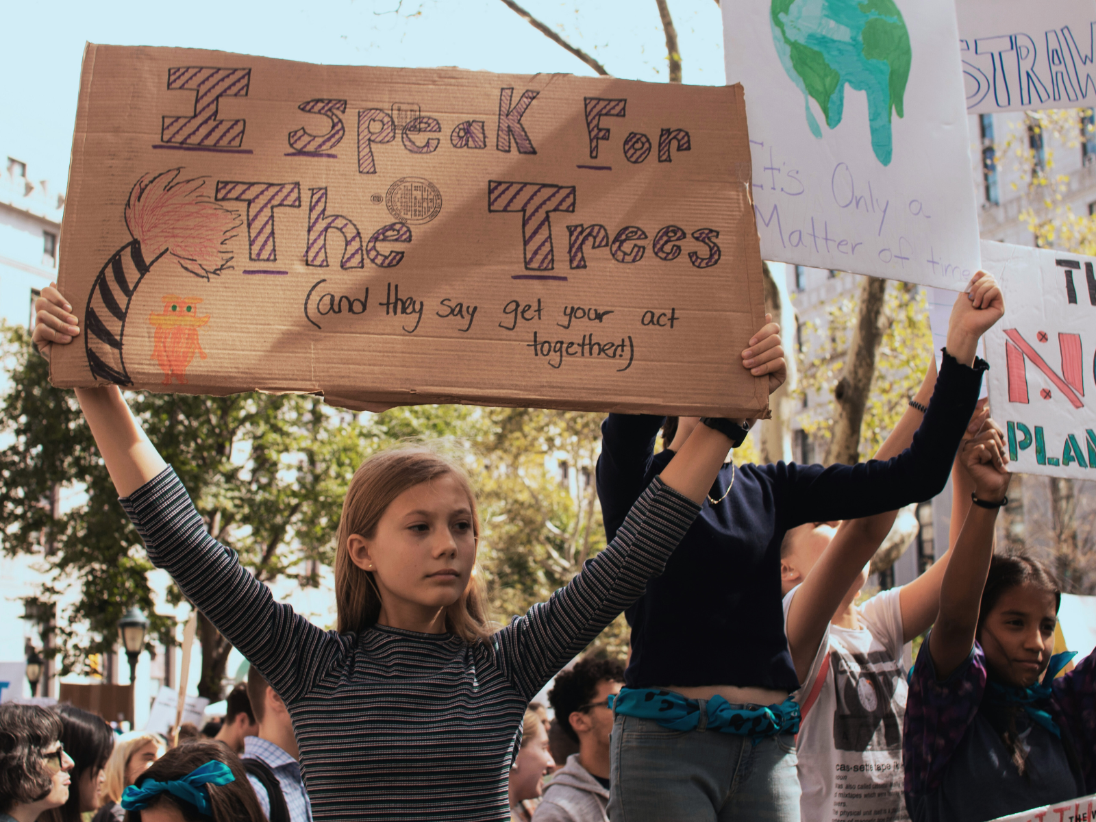 A girl writing a letter to Santa